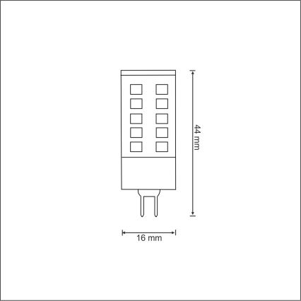 LED glödlampa  G4/3W/12V 3000K
