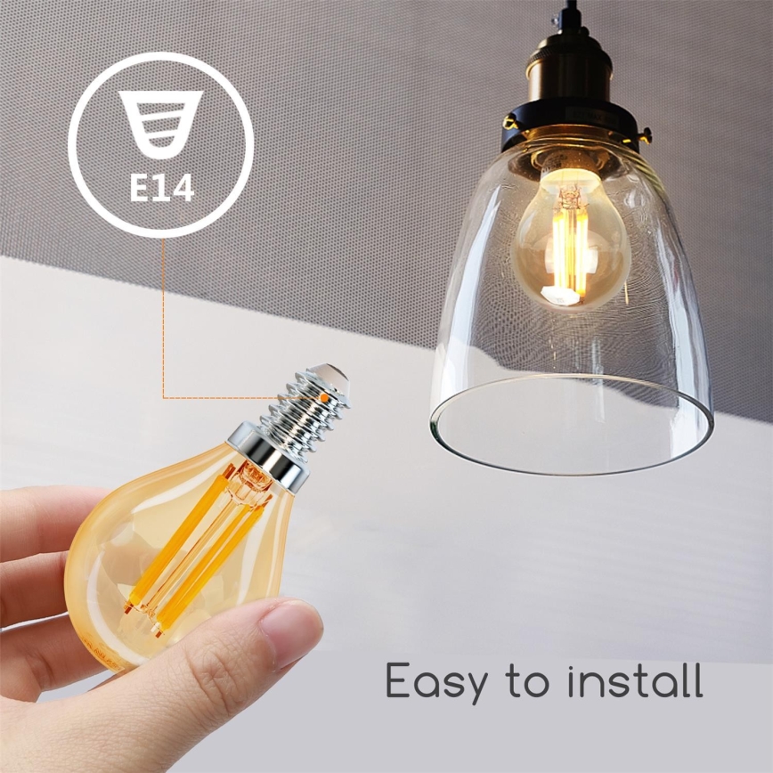 LED glödlampa G45 E14/4W/230V 2200K - Aigostar