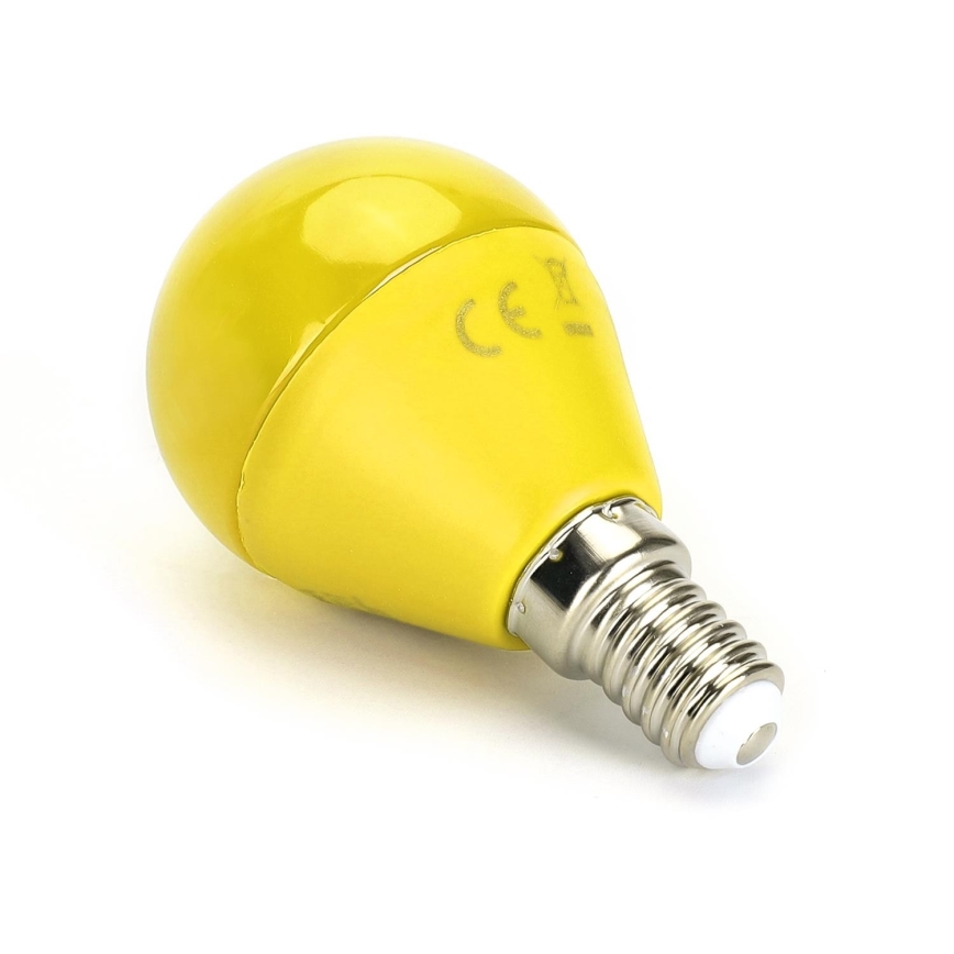 LED Glödlampa G45 E14/4W/230V gul - Aigostar
