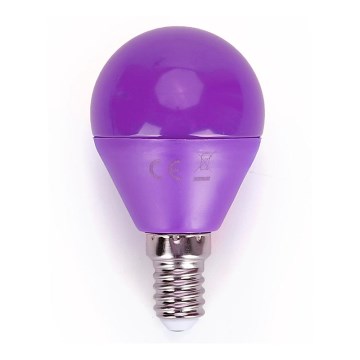 LED Glödlampa G45 E14/4W/230V lila- Aigostar