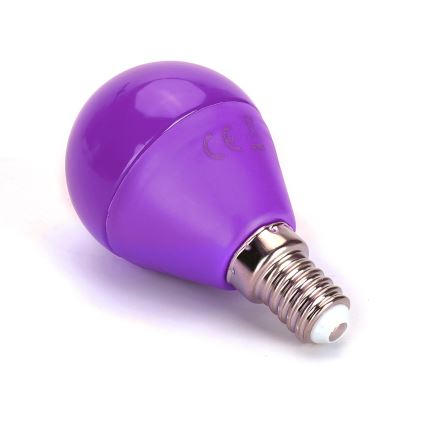LED Glödlampa G45 E14/4W/230V lila- Aigostar