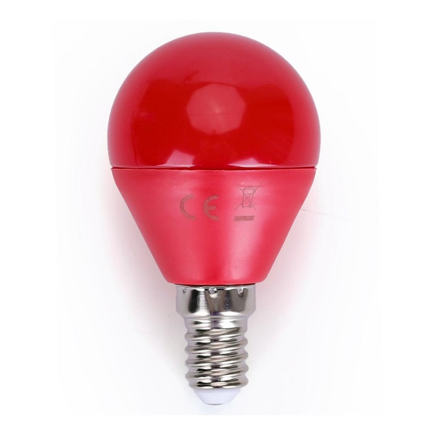LED Glödlampa G45 E14/4W/230V röd- Aigostar