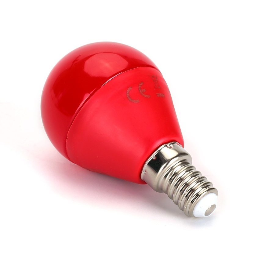LED Glödlampa G45 E14/4W/230V röd- Aigostar