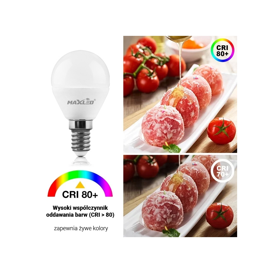 LED glödlampa G45 E14/7W/230V 4000K