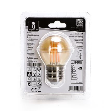LED glödlampa G45 E27/4W/230V 2200K - Aigostar