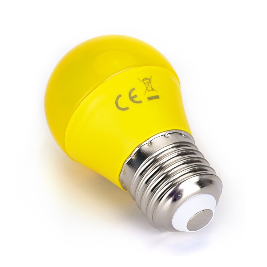 LED Glödlampa G45 E27/4W/230V gul- Aigostar