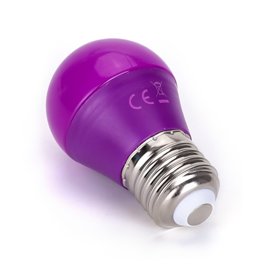 LED Glödlampa G45 E27/4W/230V lila- Aigostar