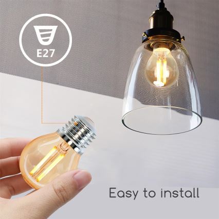 LED glödlampa G45 E27/6W/230V 2200K - Aigostar