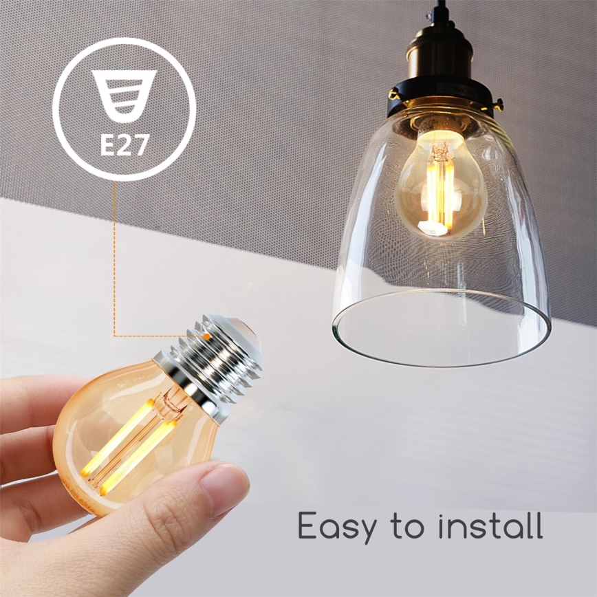 LED glödlampa G45 E27/6W/230V 2200K - Aigostar