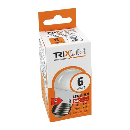 LED glödlampa G45 E27/6W/230V 2700K