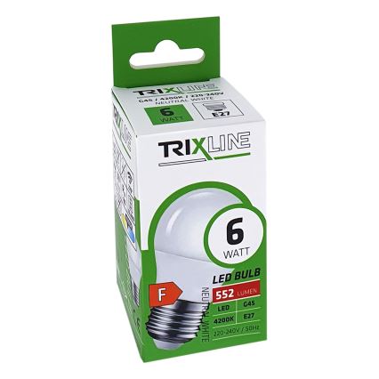 LED glödlampa G45 E27/6W/230V 4200K