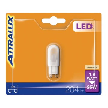LED glödlampa G9/1,9W/230V 2700K - Attralux