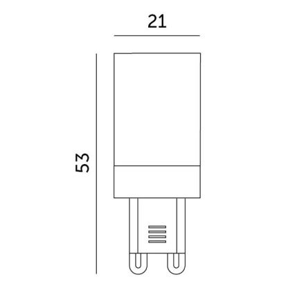 LED glödlampa G9/3W/230V 3000K 100°