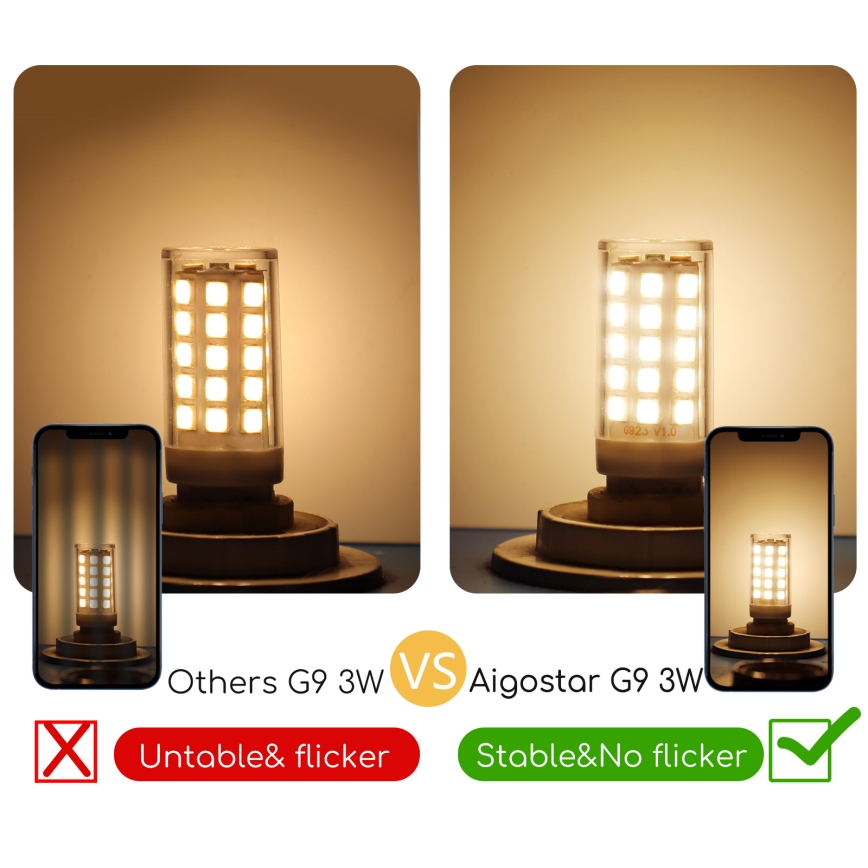LED glödlampa G9/3W/230V 3000K - Aigostar