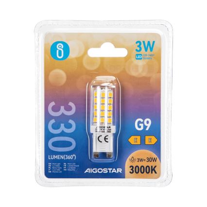 LED glödlampa G9/3W/230V 3000K - Aigostar