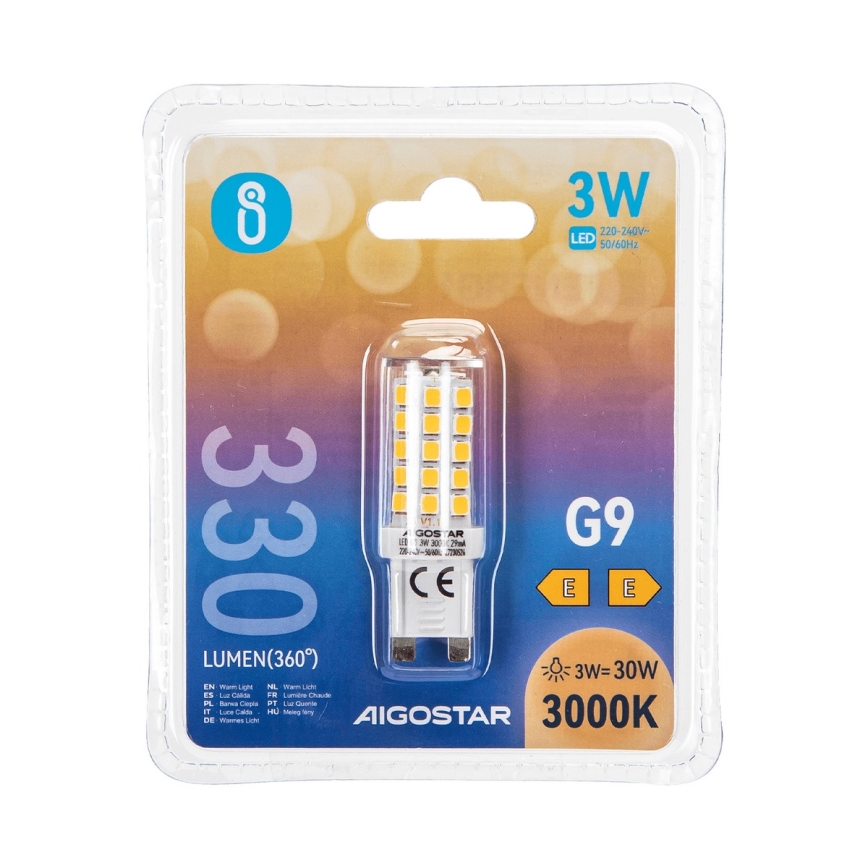 LED glödlampa G9/3W/230V 3000K - Aigostar