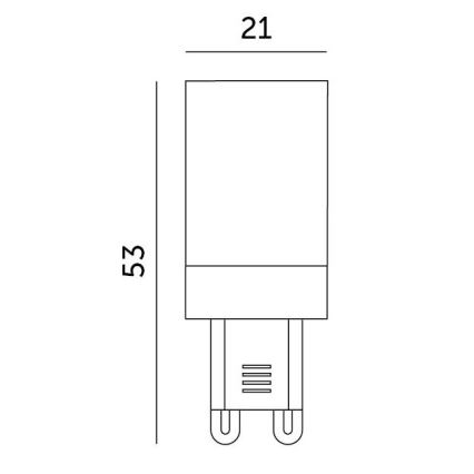 LED glödlampa G9/3W/230V 4000K 100°