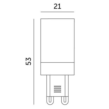 LED glödlampa G9/3W/230V 6000K 100°
