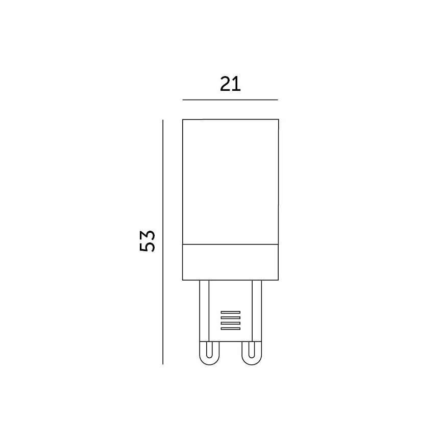 LED glödlampa G9/3W/230V 6000K 100°