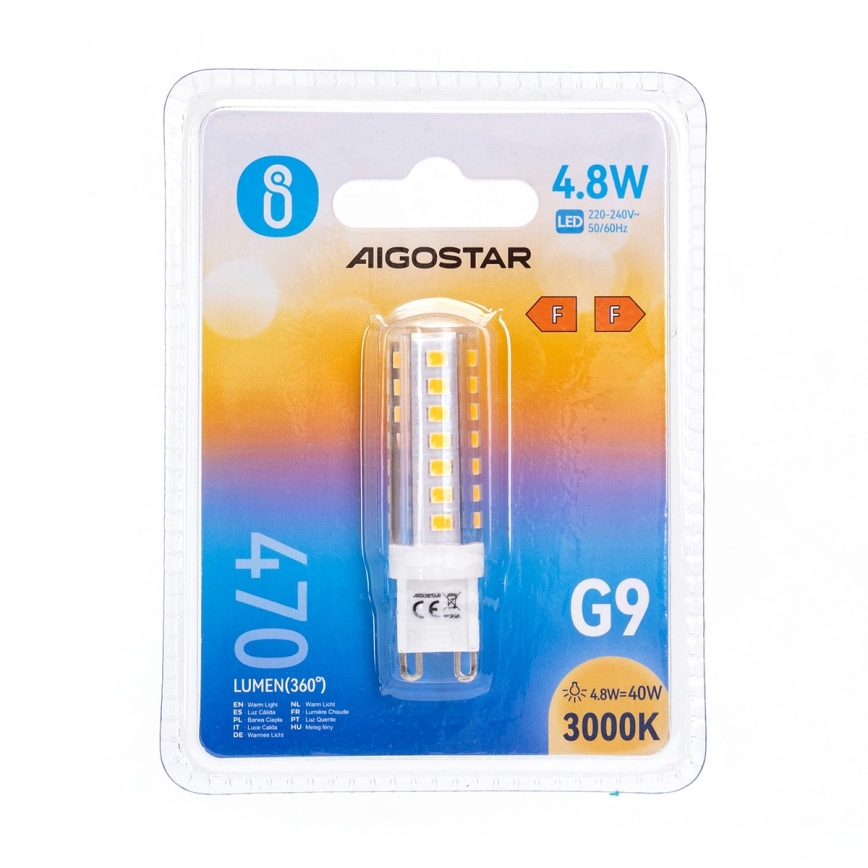 LED glödlampa G9/4,8W/230V 3000K - Aigostar