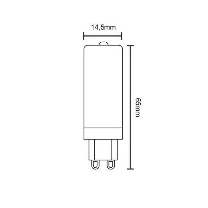 LED glödlampa G9/4W/230V 2800K