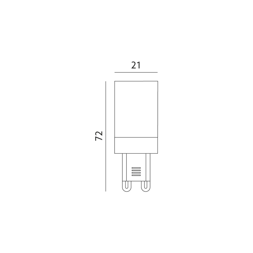 LED glödlampa G9/6W/230V 3000K