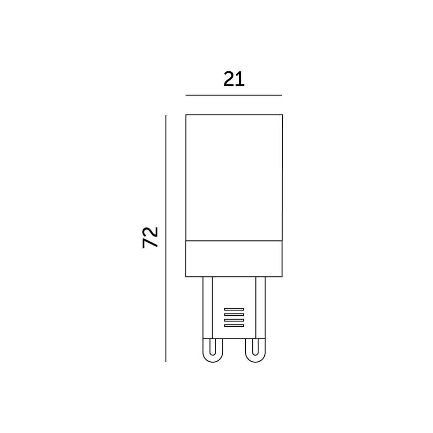 LED glödlampa G9/6W/230V 6000K