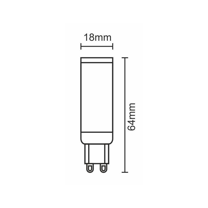 LED glödlampa G9/7W/230V 6000K