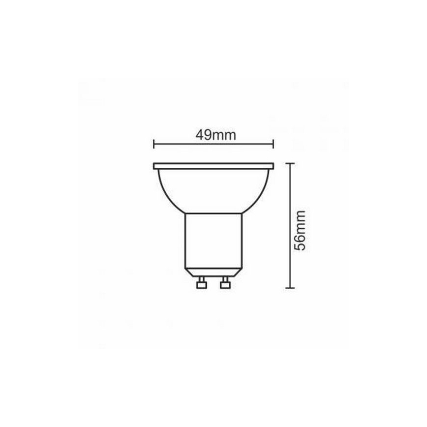 LED glödlampa GU10/6W/230V 3000K svart