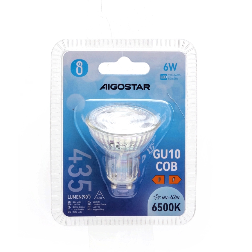 LED glödlampa GU10/6W/230V 6500K - Aigostar