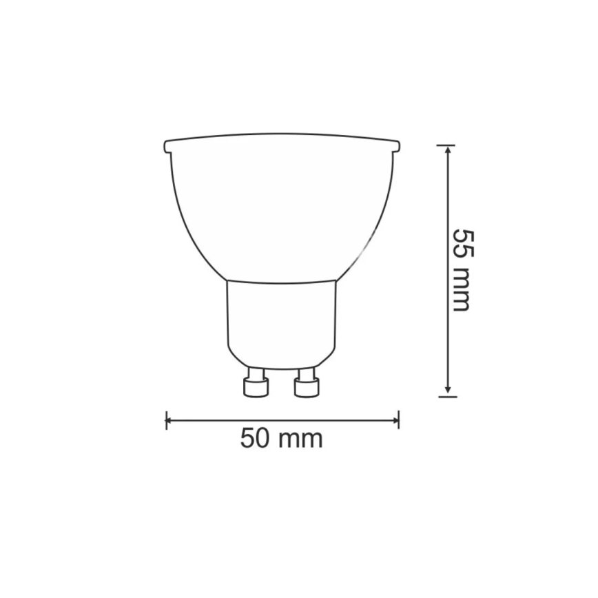 LED glödlampa GU10/7W/230V 4000K