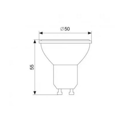 LED glödlampa GU10/7W/230V 6500K