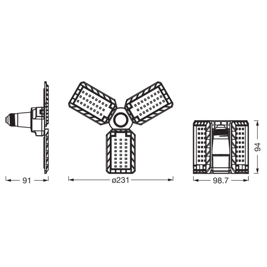 LED glödlampa HIGHBAY E27/17W/230V 4000K - Ledvance