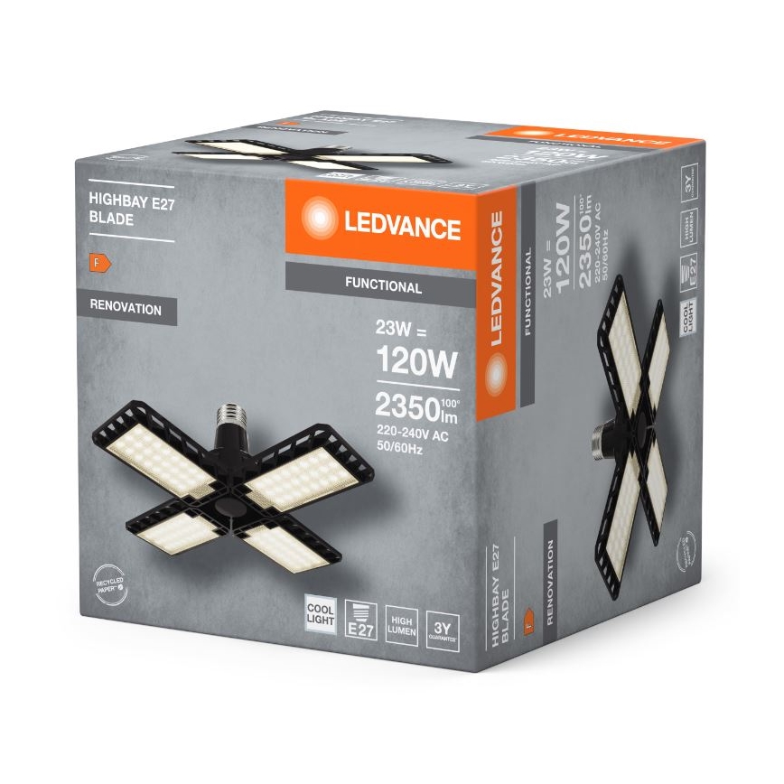 LED glödlampa HIGHBAY E27/23W/230V 4000K - Ledvance