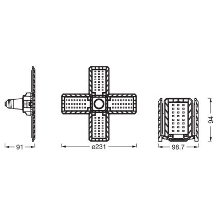 LED glödlampa HIGHBAY E27/23W/230V 4000K - Ledvance