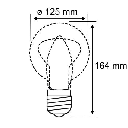 LED glödlampa INNER G125 E27/3,5W/230V 1800K - Paulmann 28875
