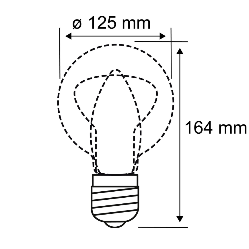 LED glödlampa INNER G125 E27/3,5W/230V 1800K - Paulmann 28875