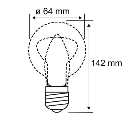 LED glödlampa INNER ST64 E27/3,5W/230V 1800K - Paulmann 28885