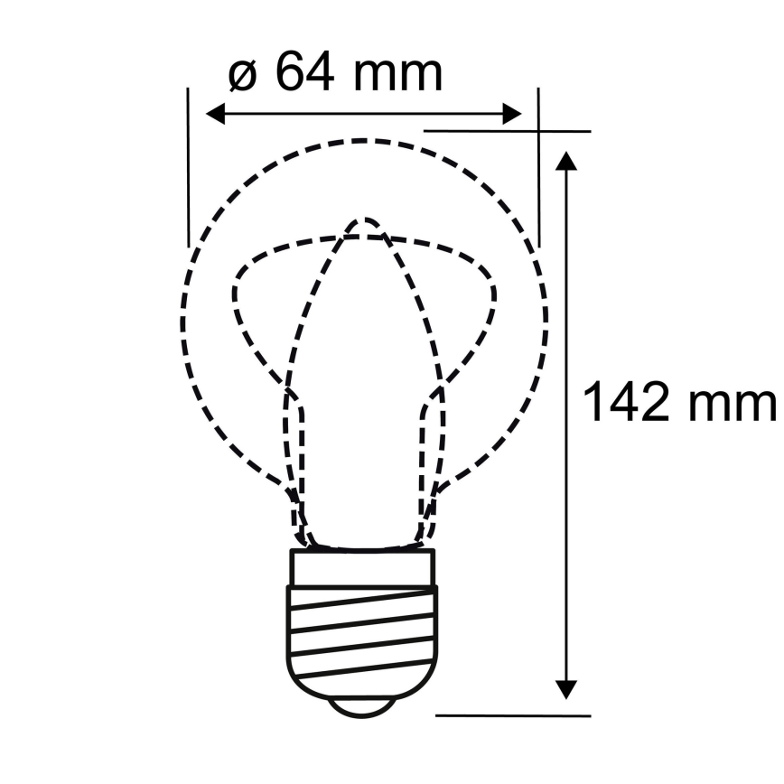 LED glödlampa INNER ST64 E27/3,5W/230V 1800K - Paulmann 28885