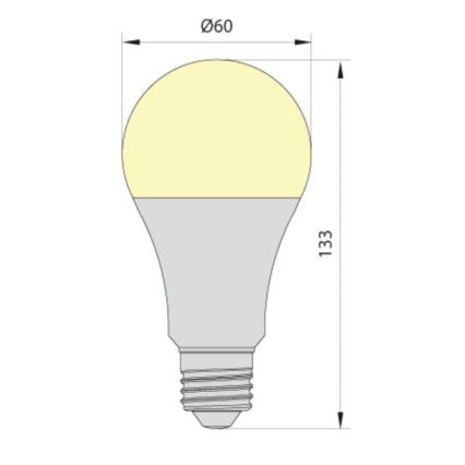 LED glödlampa  LEDSTAR ECO A65 E27/20W/230V 4000K
