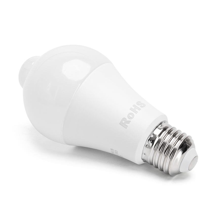 LED glödlampa med en rörelse- och skymningssensor A60 E27/12W/230V 3000K - Aigostar