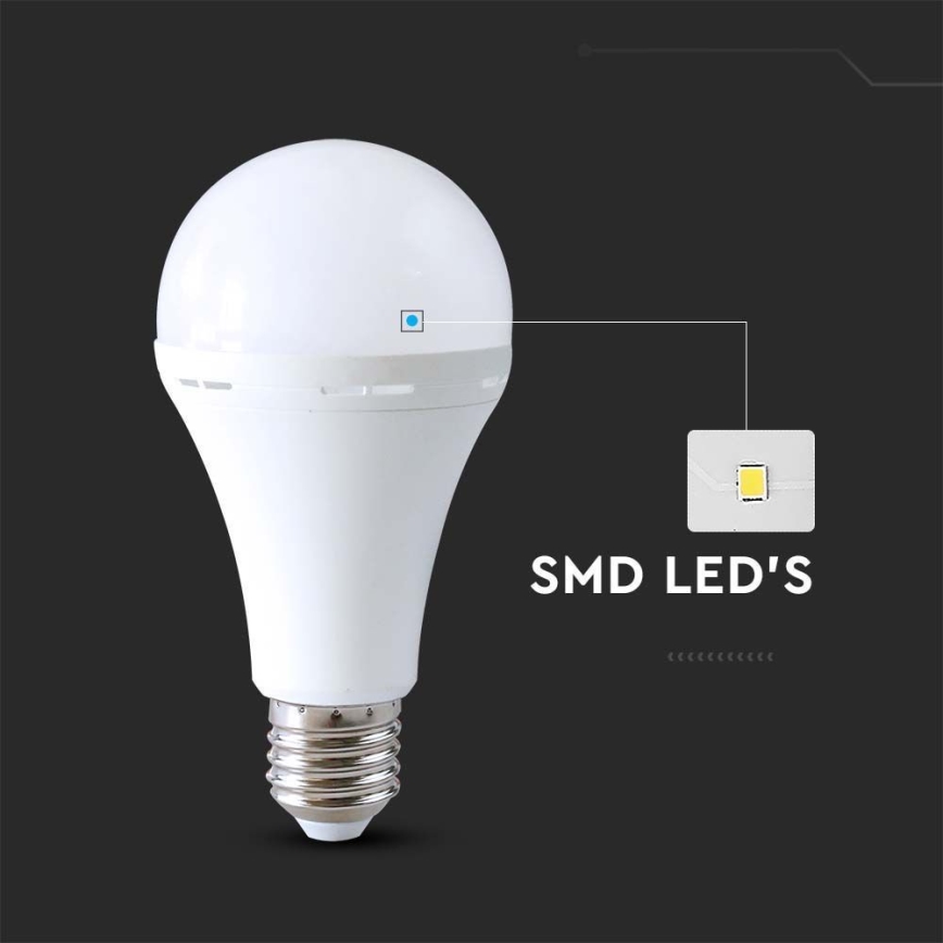 LED Glödlampa med nödläge A90 E27/15W/230V 4000K