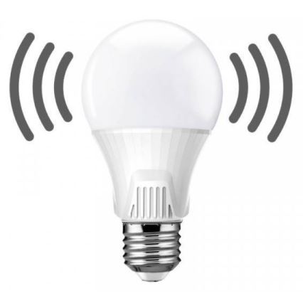 LED glödlampa  med sensor  E27/9W/230V 6500K