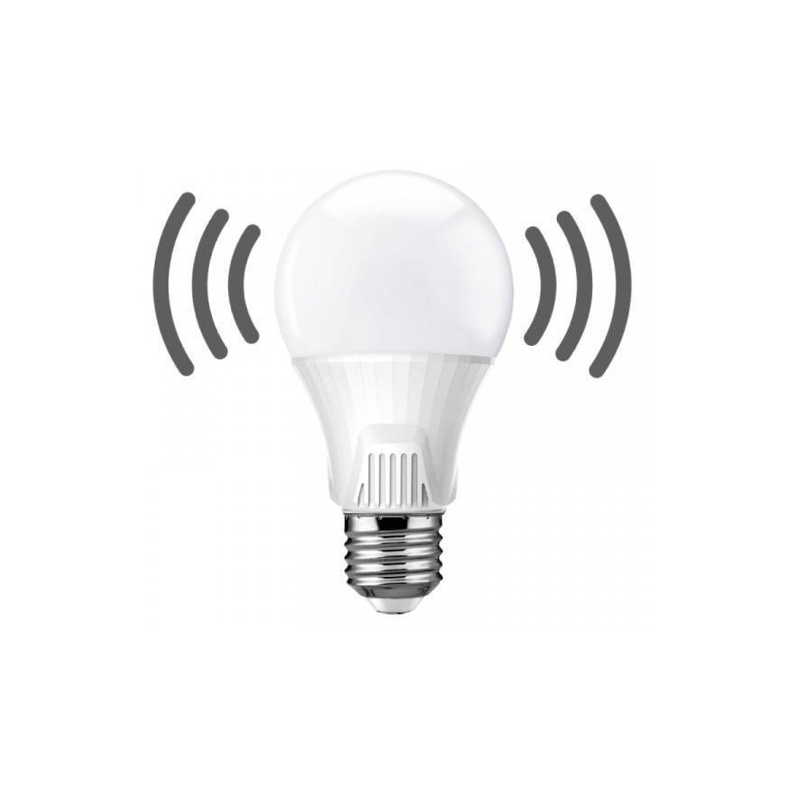 LED glödlampa  med sensor  E27/9W/230V 6500K