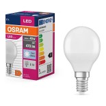 LED glödlampa P40 E14/4,9W/230V 4000K - Osram