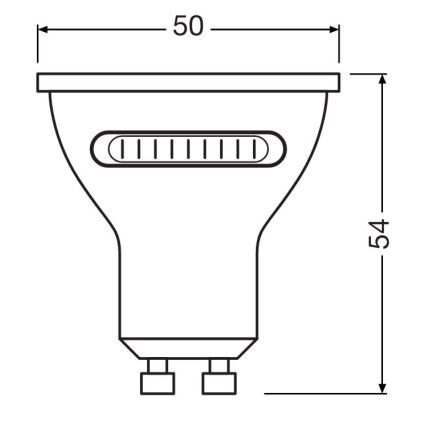 LED glödlampa PAR16 GU10/4,2W/230V 2700/4000/6500K 36° - Osram