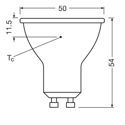 LED glödlampa PAR16 GU10/6,9W/230V 6500K - Osram