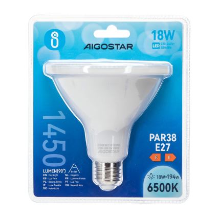 LED glödlampa PAR38 E27/18W/230V 6500K - Aigostar