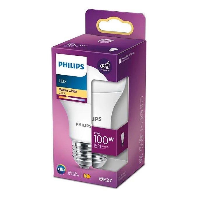 LED glödlampa Philips A60 E27/13W/230V 2700K