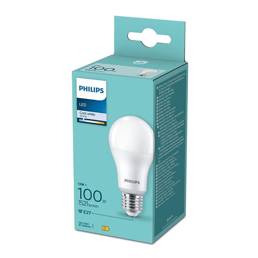 LED glödlampa Philips A60 E27/13W/230V 4000K